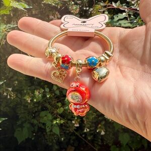 Colorful Labubu / Elmo pandora style for kids